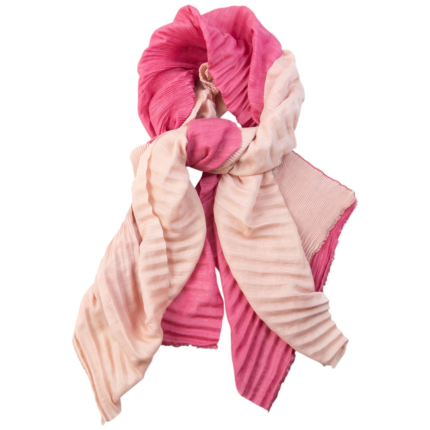 Vintage 90s Issey Miyake Pleated Scarf | O/S, Pink