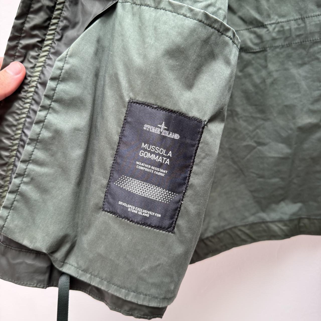 Stone Island Shadow Project Mussola Gommata Parka Jacket (L) | Large, White