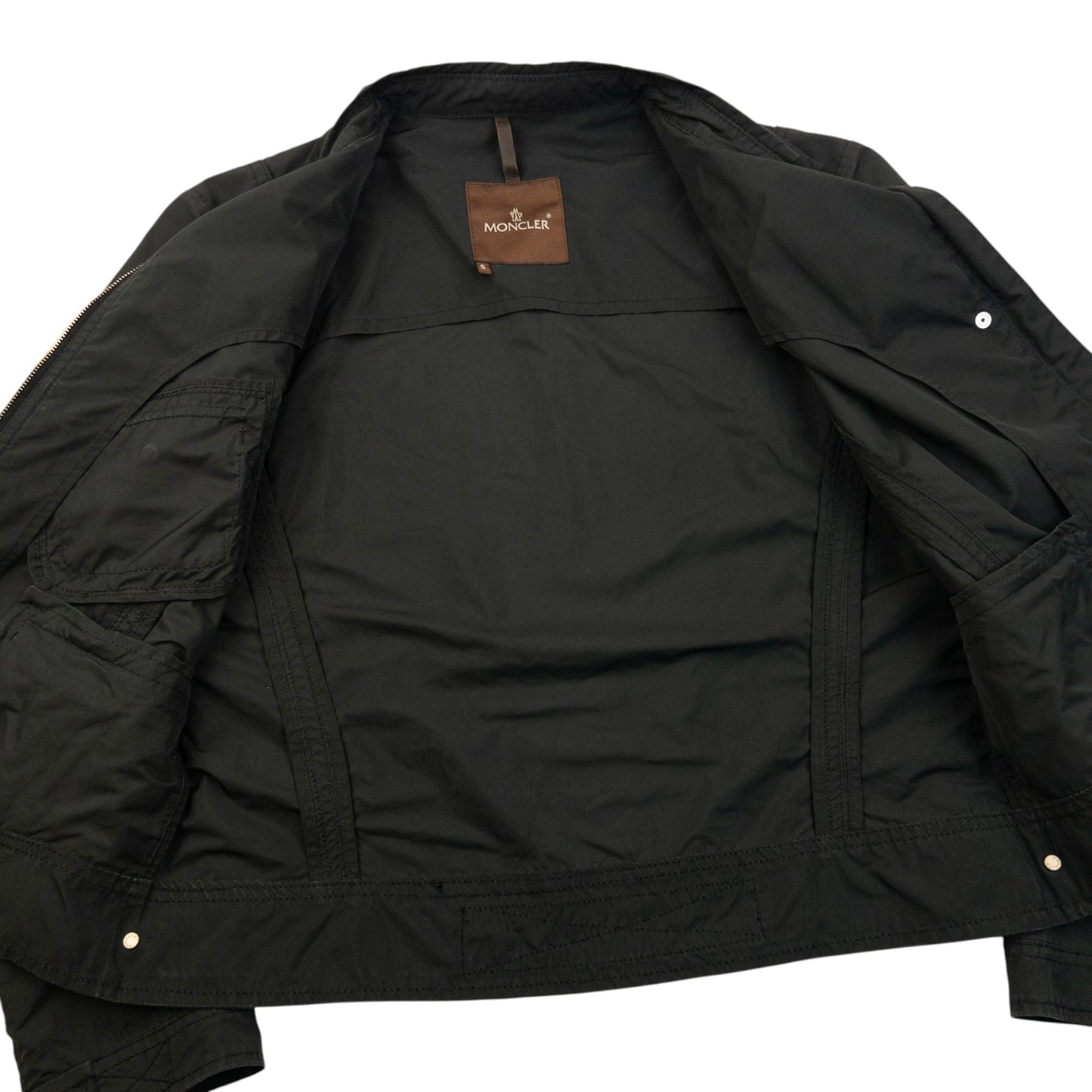 Vintage 90s Moncler Zip Up Jacket Womens Size M | Medium, Black