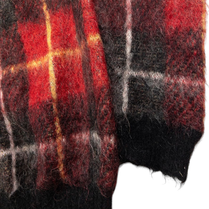 Vintage PPFM Tartan Wool Button Up Cardigan Size M