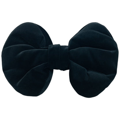 Vintage Comme Des Garçons Velour Oversized Bow Pin | O/S, Black