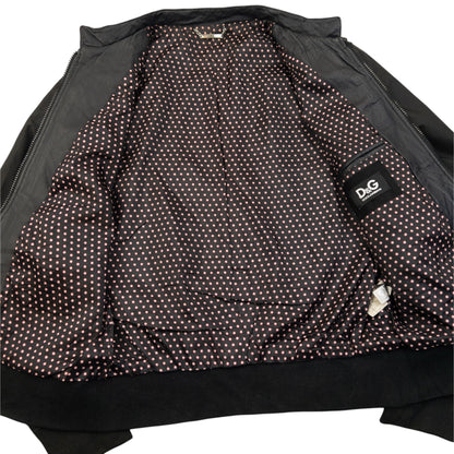 Vintage 2000s Dolce & Gabbana Zip Up Jacket Size S | Small, Black