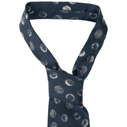 Vintage Issey Miyake Polka Dot Silk Tie | O/S, Cream