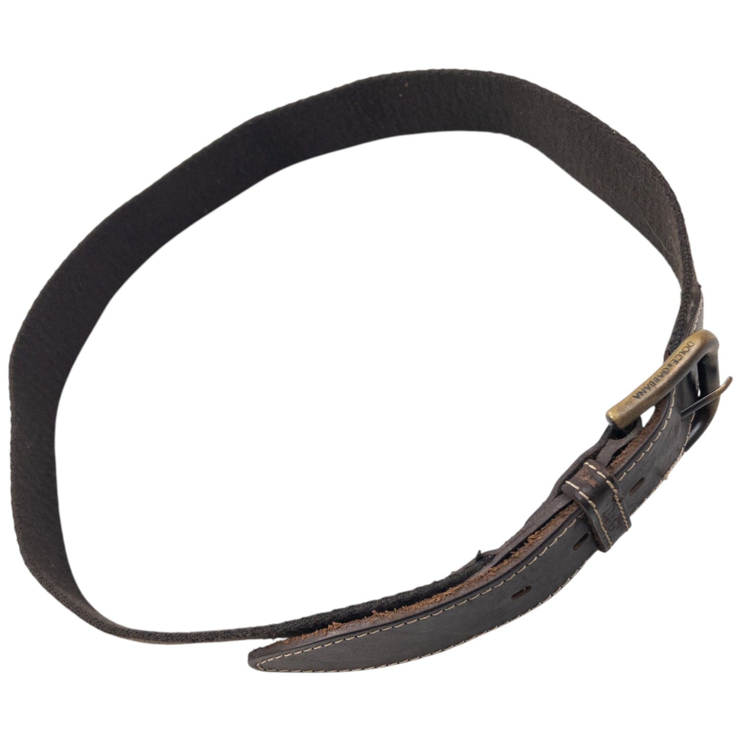 Vintage 2000s Dolce & Gabbana Monogram Belt Size W32 | O/S, Brown