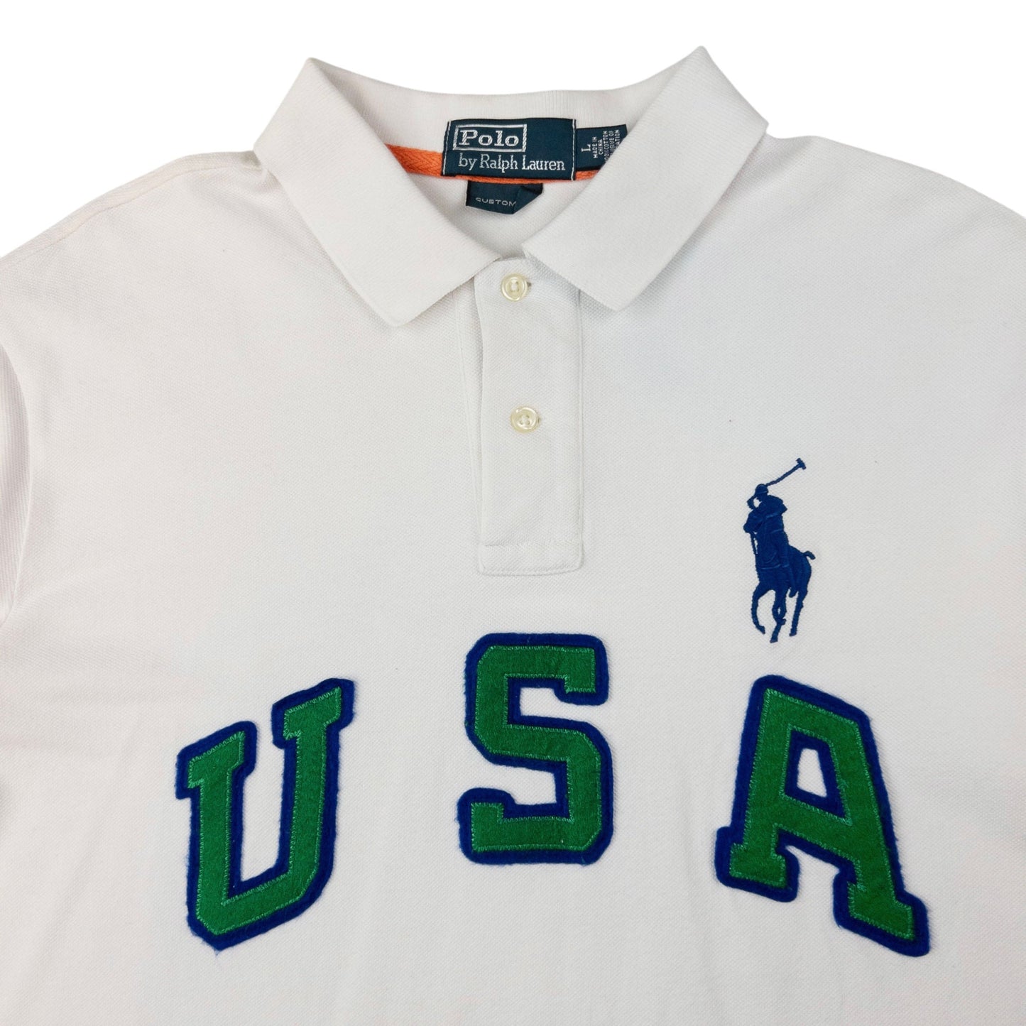 Vintage Polo Ralph Lauren USA Polo Shirt Size S
