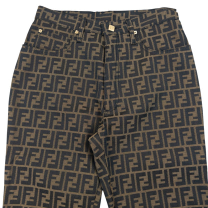 Vintage 90s Fendi Monogram Trousers Womens Size W27 | W27, Brown