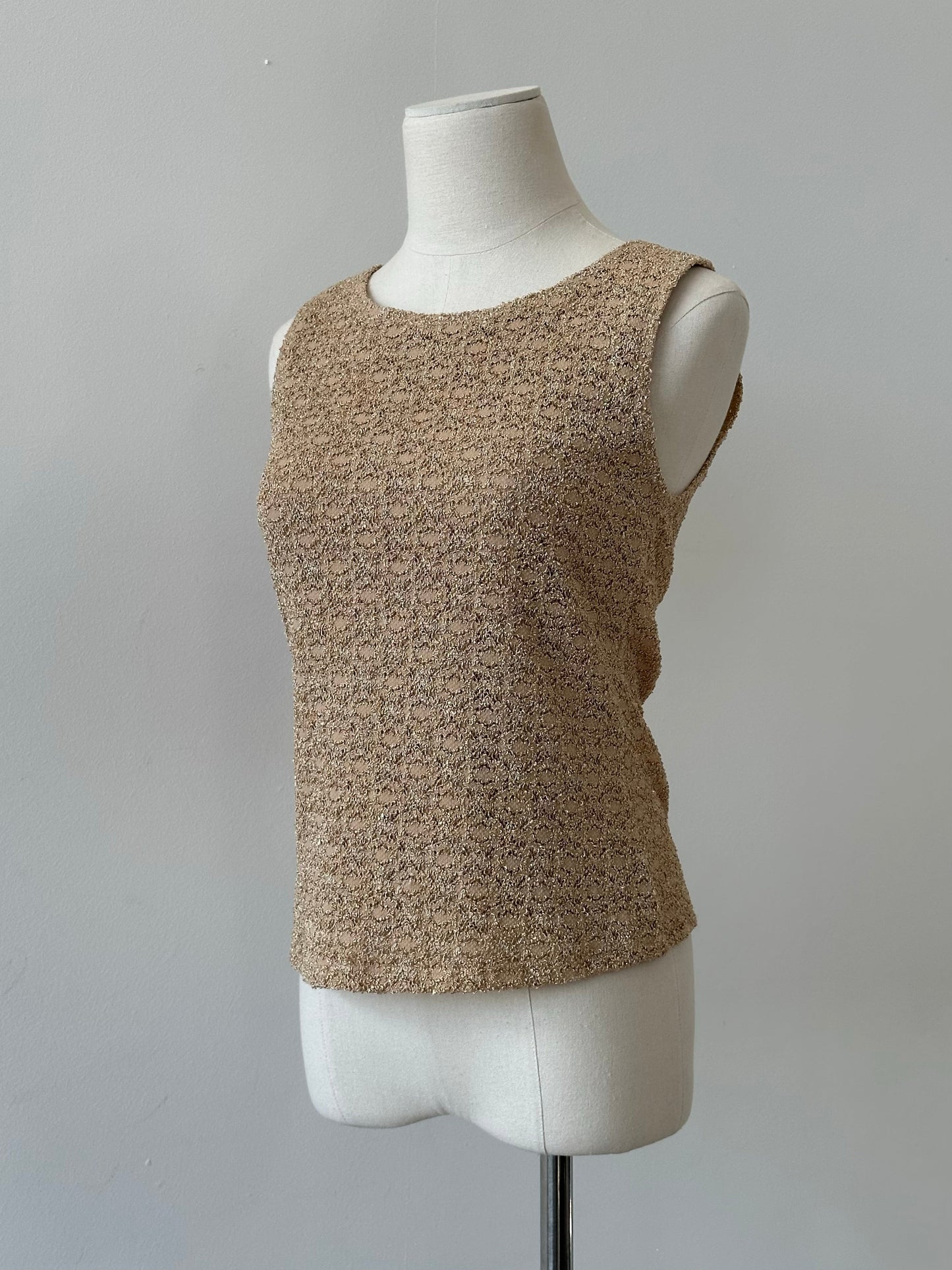 USA Vintage 1990s Sleeveless Knit Top - M
