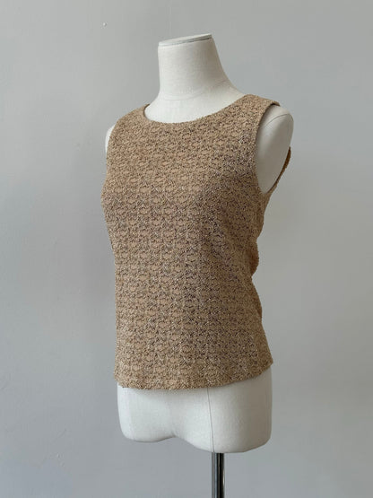 USA Vintage 1990s Sleeveless Knit Top - M