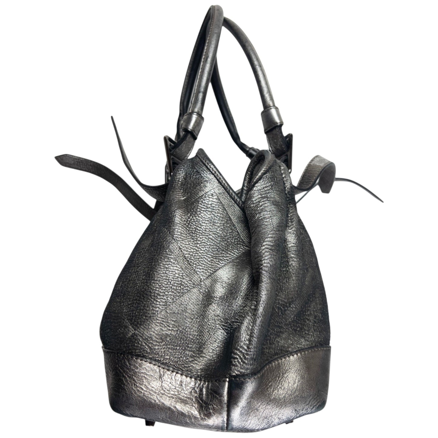 Vintage Burberry Metallic Nova Check Shoulder Bag