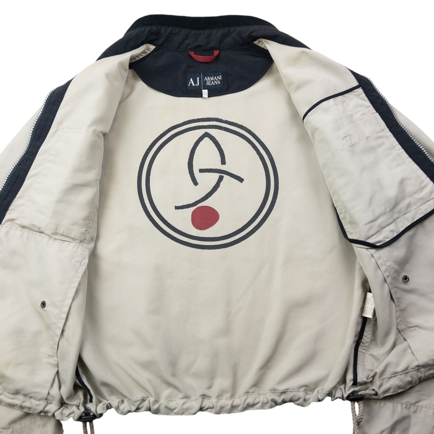 Vintage 2000s Armani Jeans Zip Up Jacket Size M | Medium, Multicoloured