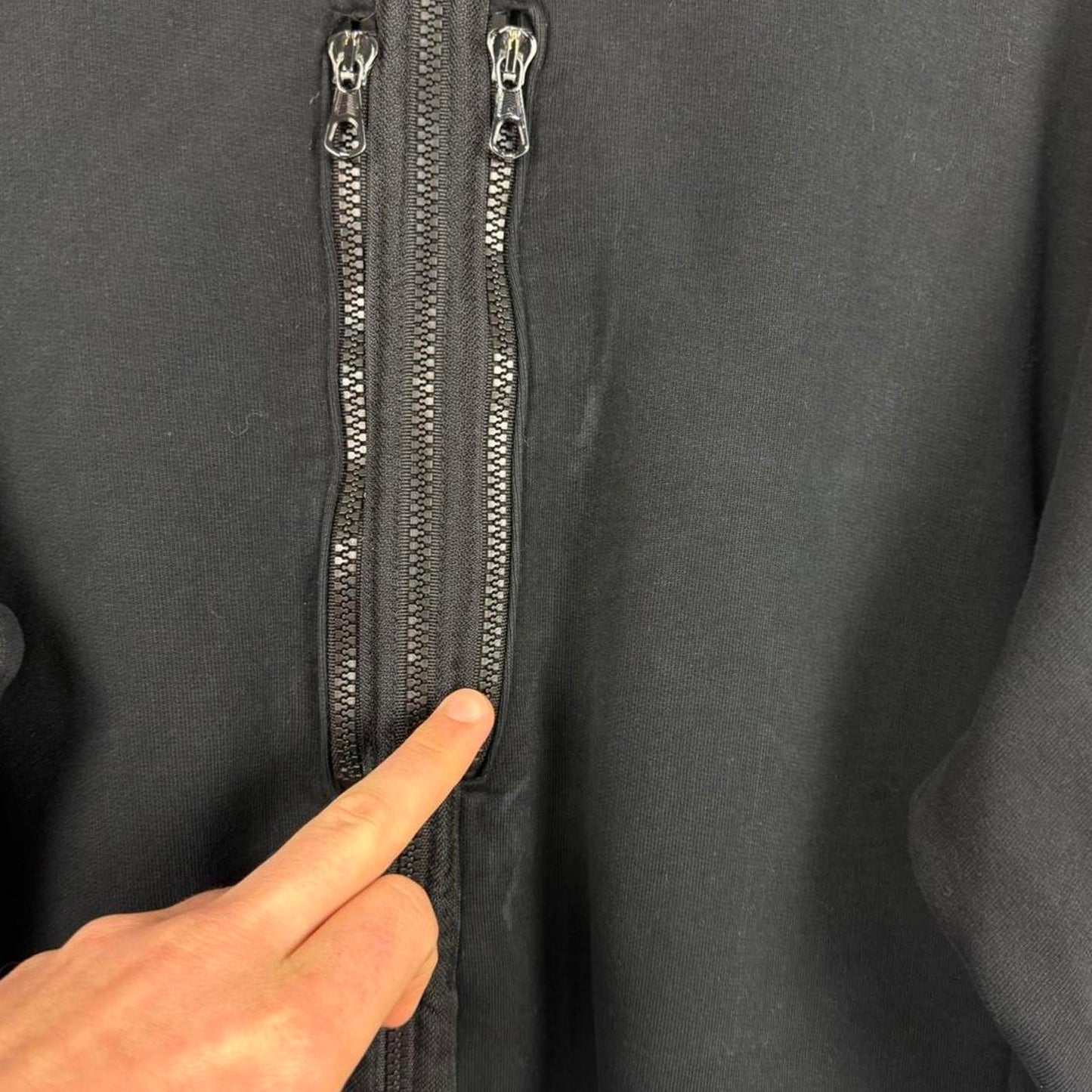Stone Island 2000s Full Zip Jumper (L) | Large, Black