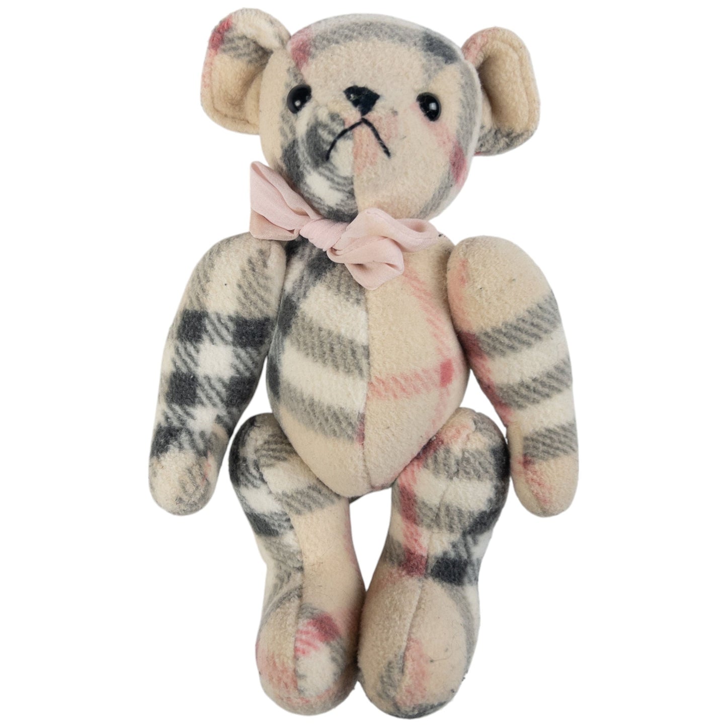 Vintage Burberry Nova Check Teddy Bear