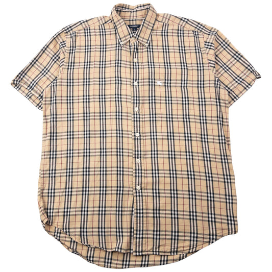 Vintage 2000s Burberry Nova Check Short Sleeve Button Up Shirt Size L