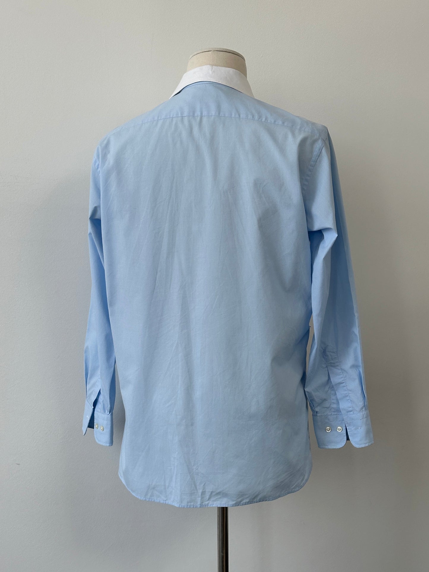 Christian Dior 1990s Contrast Collar Cotton Shirt - XS