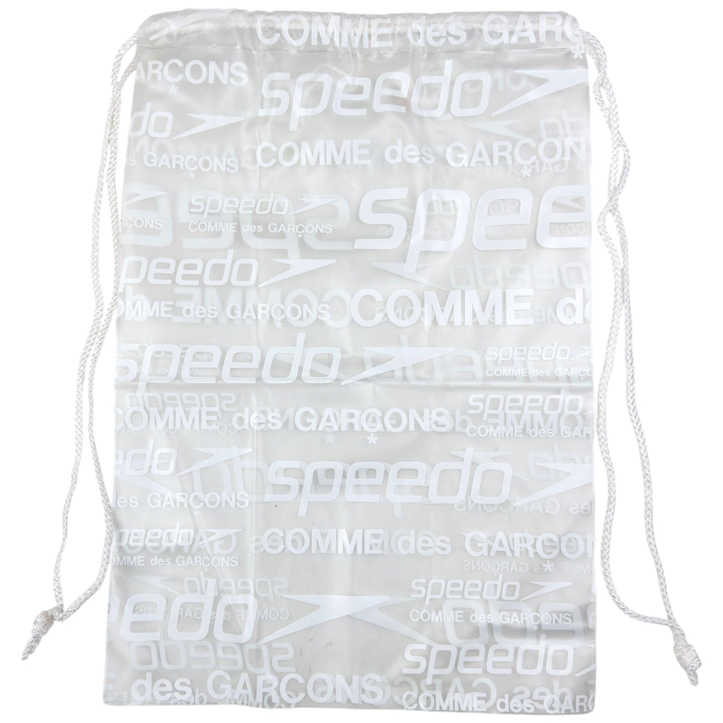 Vintage Comme Des Garçons X Speedo Clear Monogram Drawstring Bag