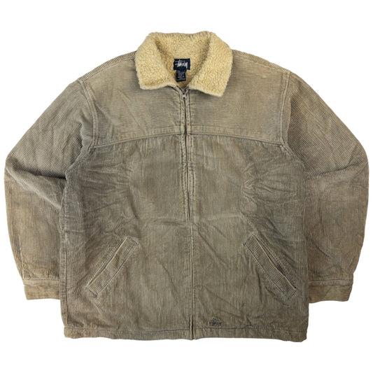 Vintage Stussy Corduroy Padded Jacket Size XL