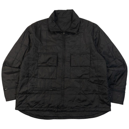 Vintage 90s Yohji Yamamoto A.A.R Quilted Jacket Size M | Medium, Black