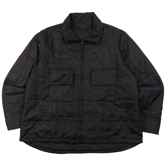 Vintage 90s Yohji Yamamoto A.A.R Quilted Jacket Size M | Medium, Black