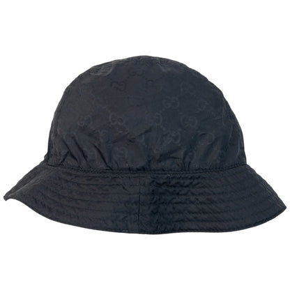 Vintage 2000s Gucci Monogram Bucket Hat | O/S, Black