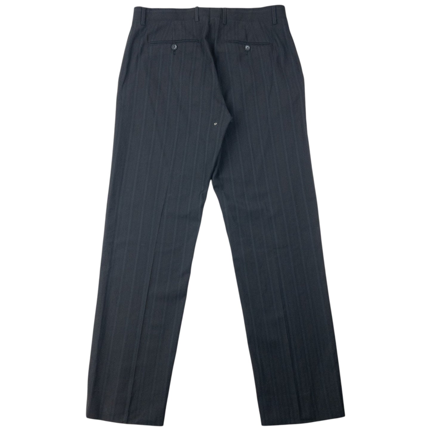 Vintage 2000s Versace Versus Pinstripe Jacket & Trousers Suit Set Size XL | XL, Black
