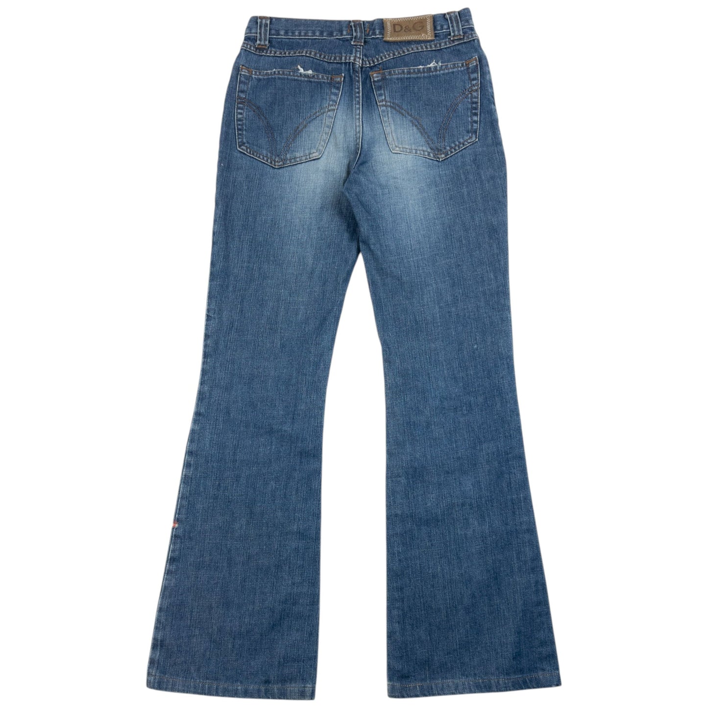 Vintage 2000s Dolce & Gabbana Distressed Denim Jeans Womens Size W26 | W26, Blue