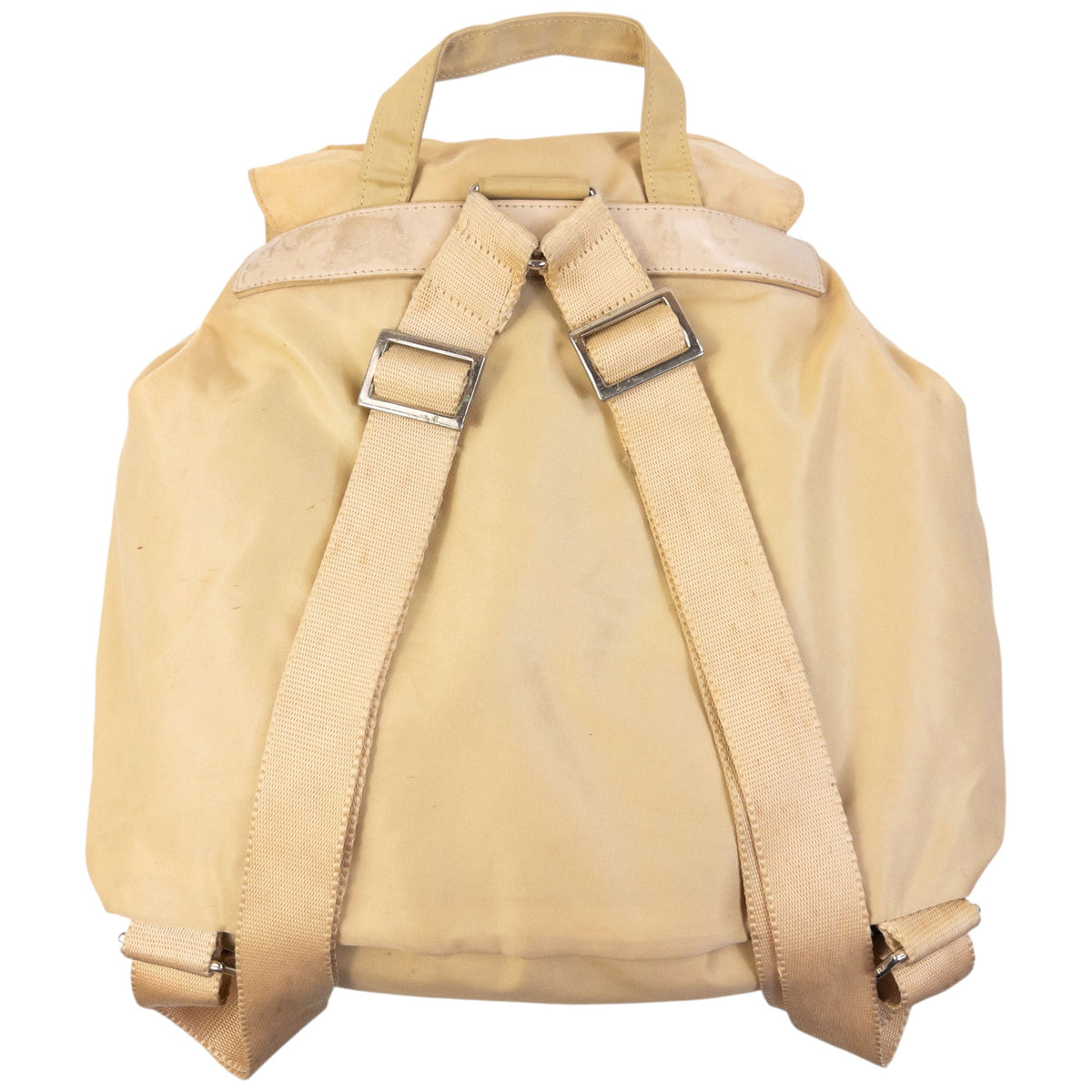 Vintage 2000s Prada Bucket Backpack | O/S, Beige