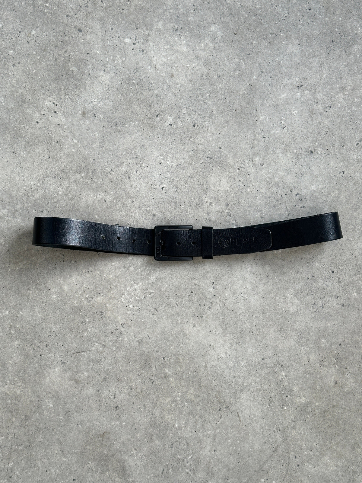 Diesel 1990s Leather Logo Belt - W36-43