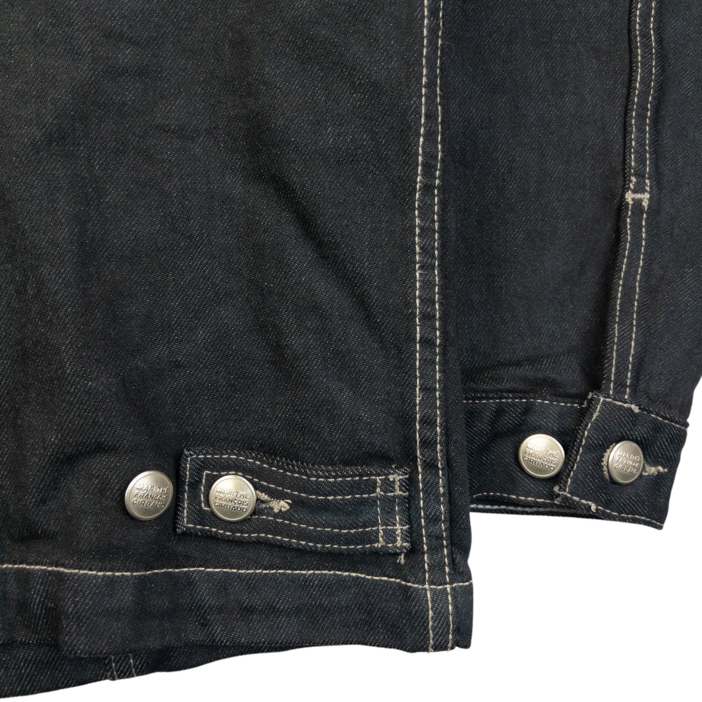Vintage 2000s Marithe + Francois Girbaud Button Up Denim Jacket Size XXL | XXL, Black