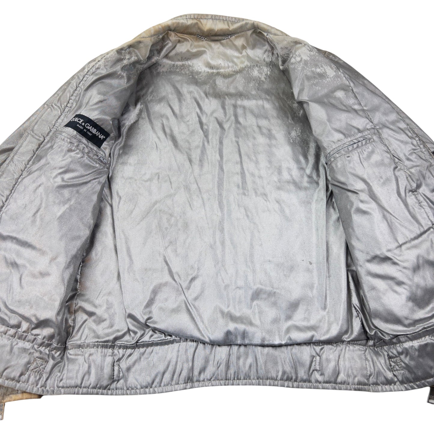 Vintage Dolce & Gabbana Quilted Biker Jacket Size M