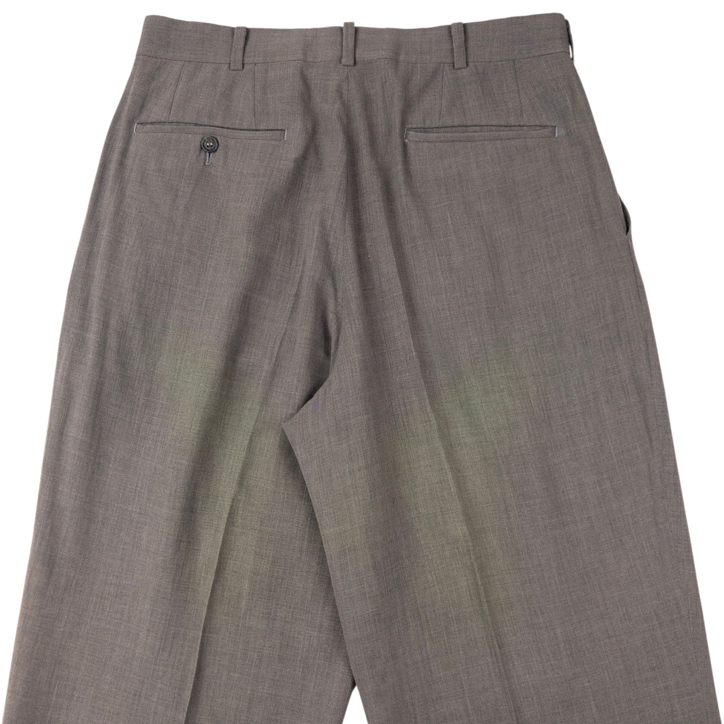 Vintage 90s Issey Miyake Pleated Wool Trousers Size W30 | W30, Beige