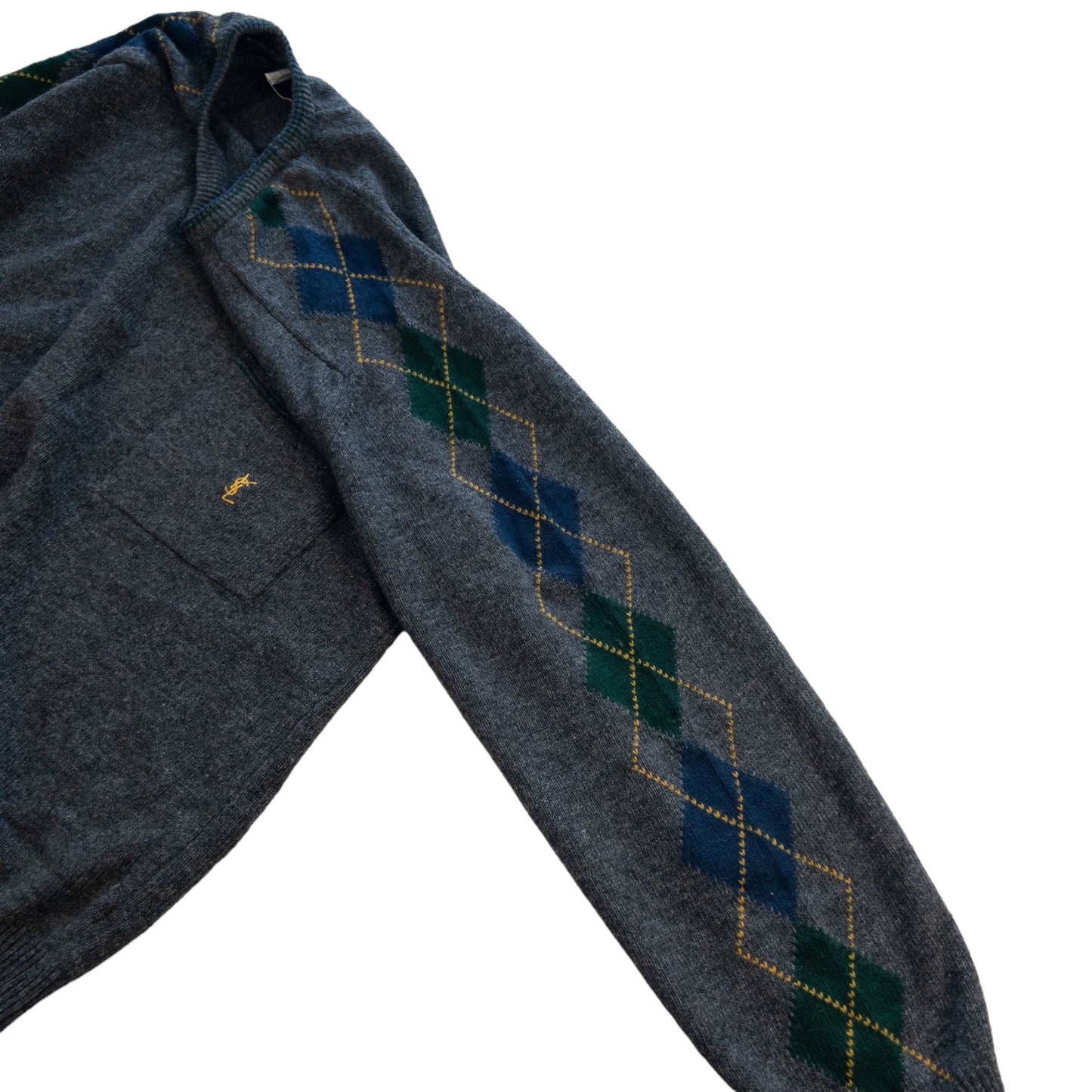 Vintage YSL Yves Saint Laurent Lambswool Knit Jumper Size L
