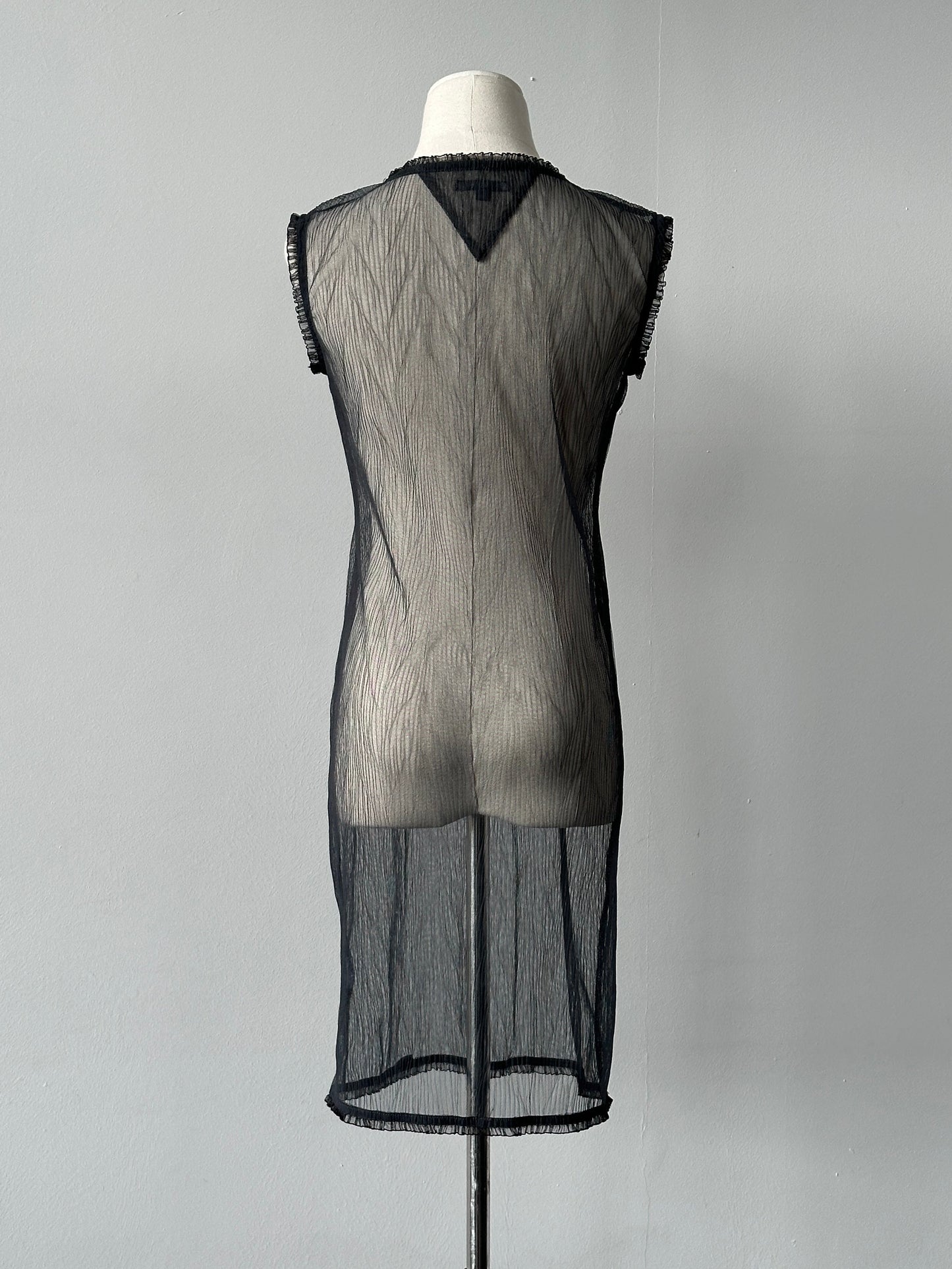 Vintage 2000s Sheer Sleeveless Midi Dress - S-M