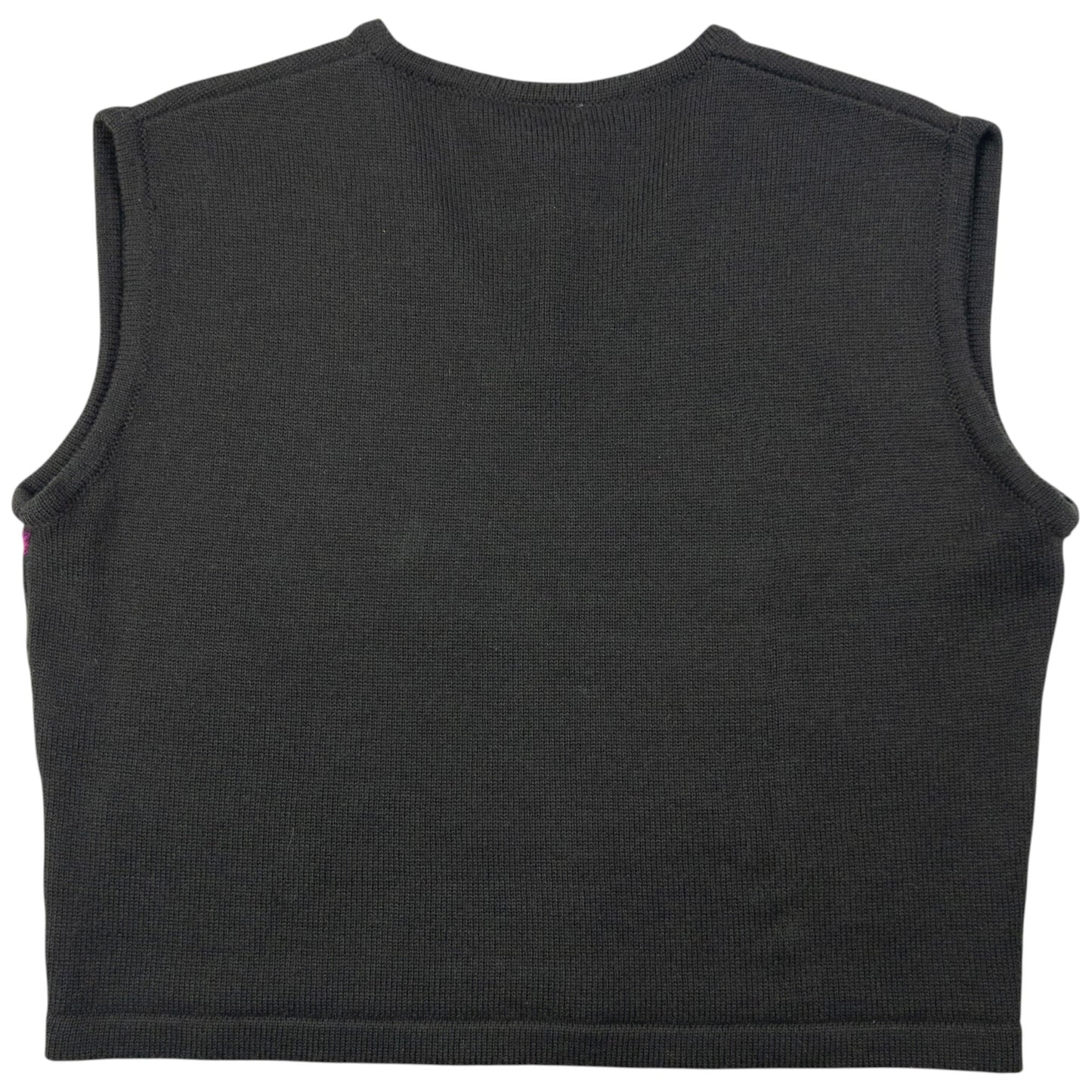 Vintage Versace Jeans Couture Cropped Sweater Vest Womens Size L