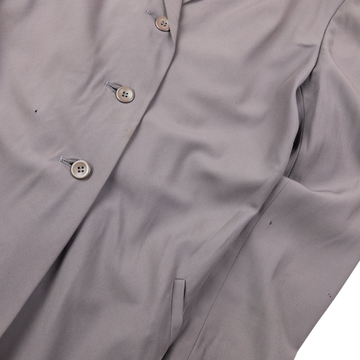 Vintage 90s Issey Miyake PERMANENTE Tapered Blazer Jacket Womens Size L | Large, Grey