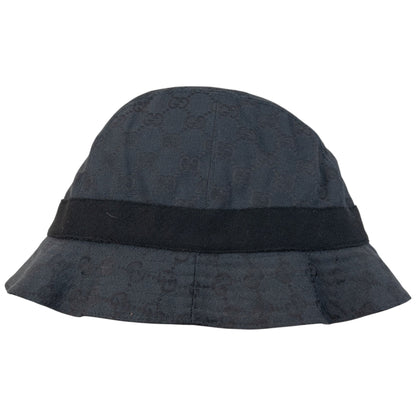 Vintage 2000s Gucci By Tom Ford Monogram Bucket Hat Size M | O/S, Black