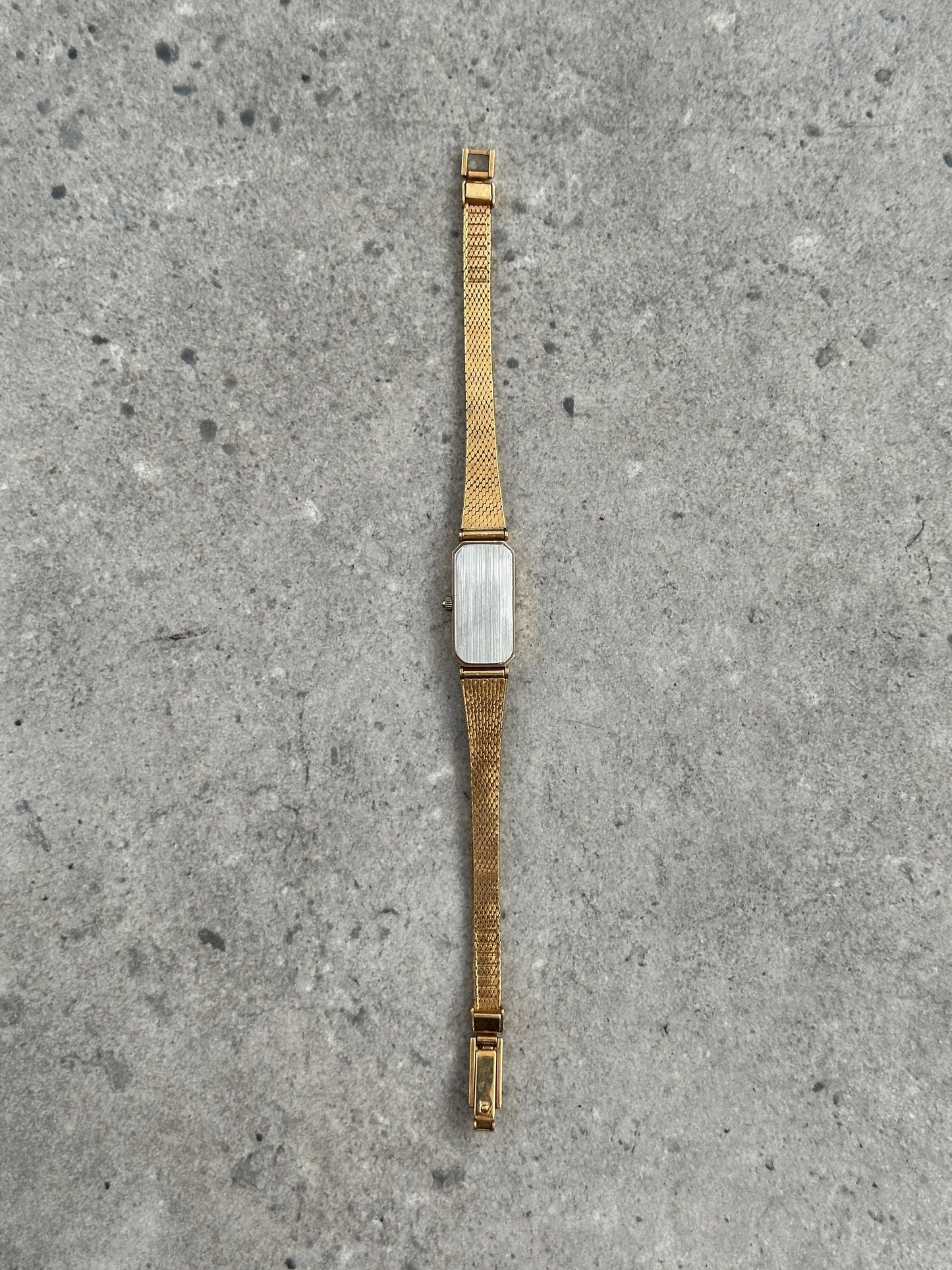 Vintage Summit 1980s Gold Tone Rectangular Watch Watch