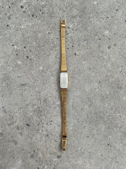 Vintage Summit 1980s Gold Tone Rectangular Watch Watch
