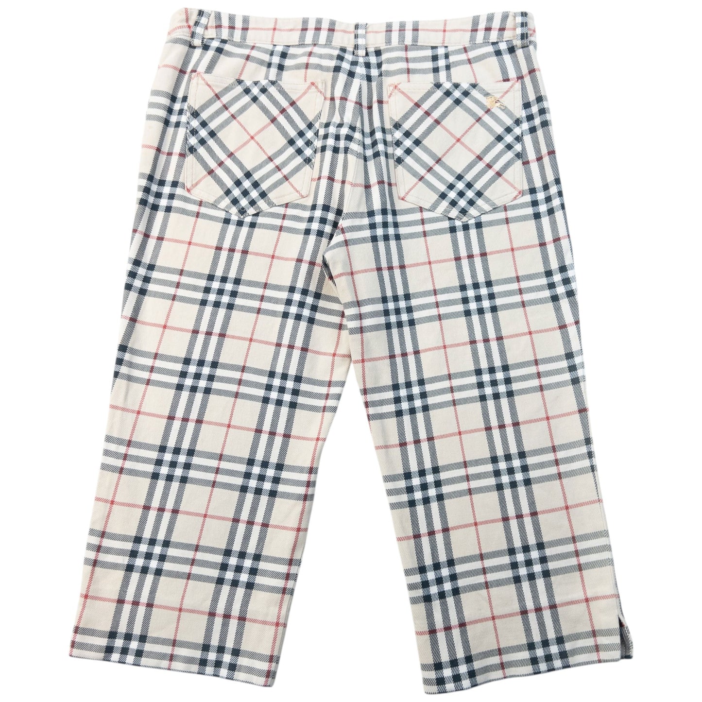 Vintage 2000s Burberry Nova Check Capri Trousers Womens Size W30 | W30, Red