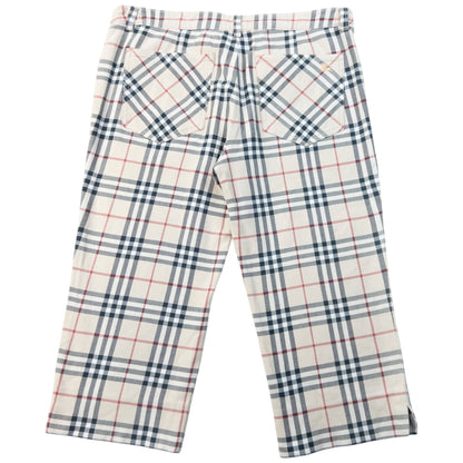 Vintage 2000s Burberry Nova Check Capri Trousers Womens Size W30 | W30, Red