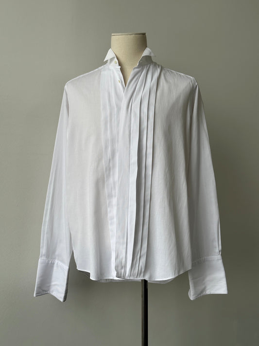 Christian Dior Monsieur 1990s Cotton Tuxedo Shirt - L