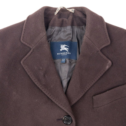 Vintage 2000s Burberry Cashmere Longline Jacket Womens Size XL | XL, Brown