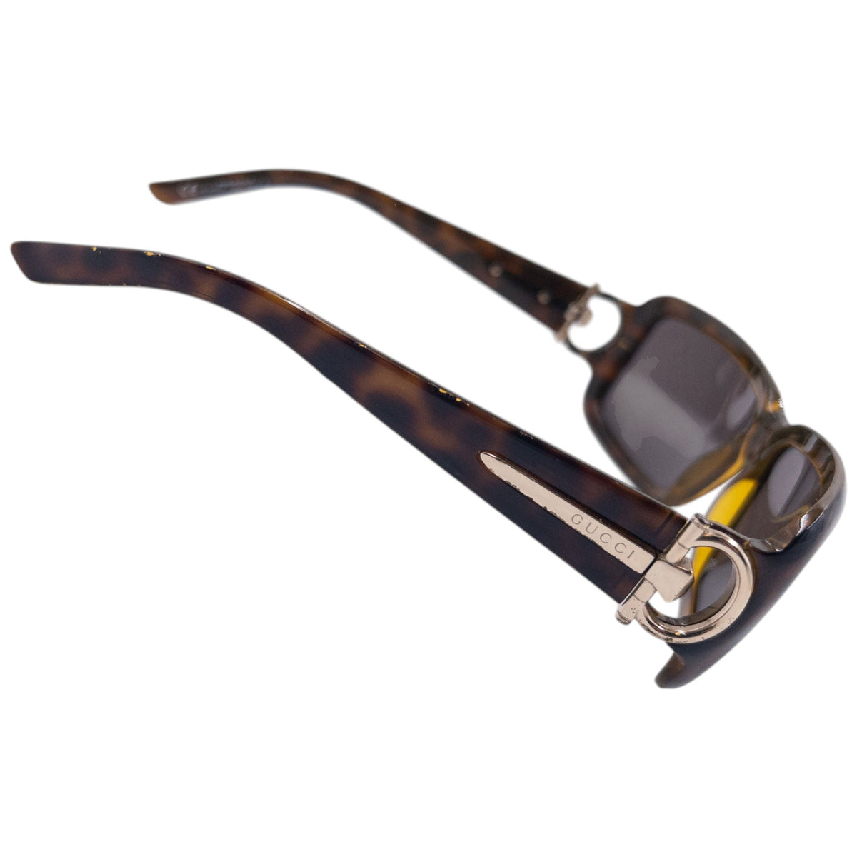 Vintage 2008 Gucci Horse Bit Tortoise Shell Sunglasses | O/S, Brown