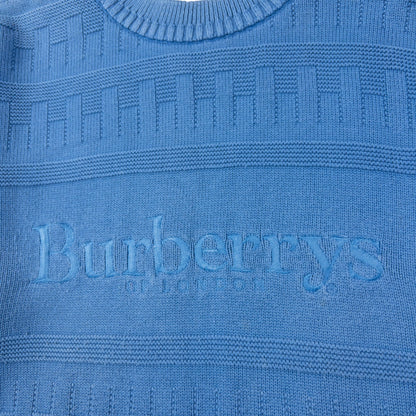 Vintage Burberry Embroidered Knit Jumper Size M
