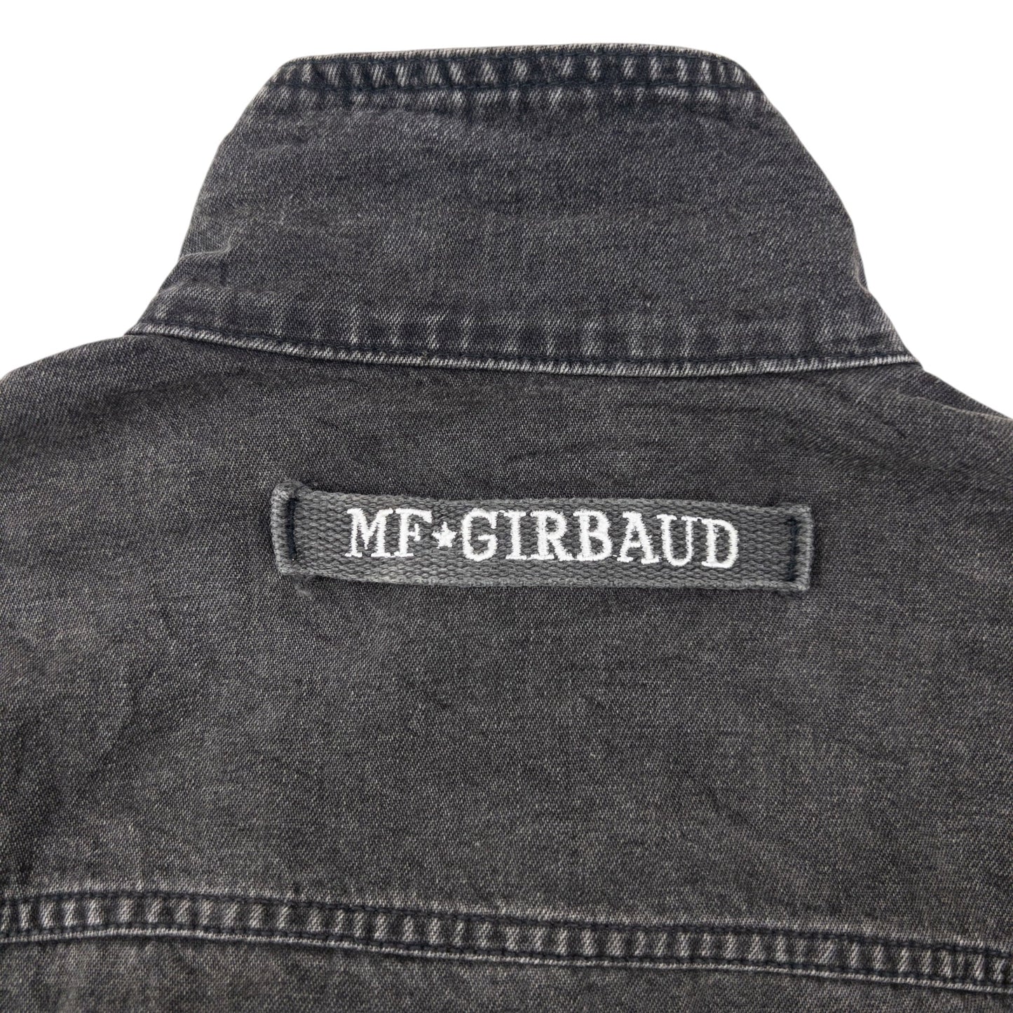 Vintage 2000s Marithe + Francois Girbaud Button Up Denim Jacket Size L | Large, Grey