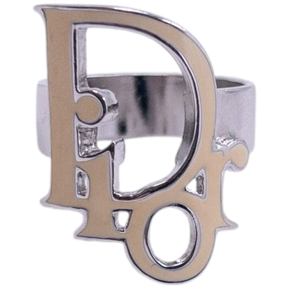 Vintage 2000s Dior By John Galliano Logo Ring | O/S, Cream