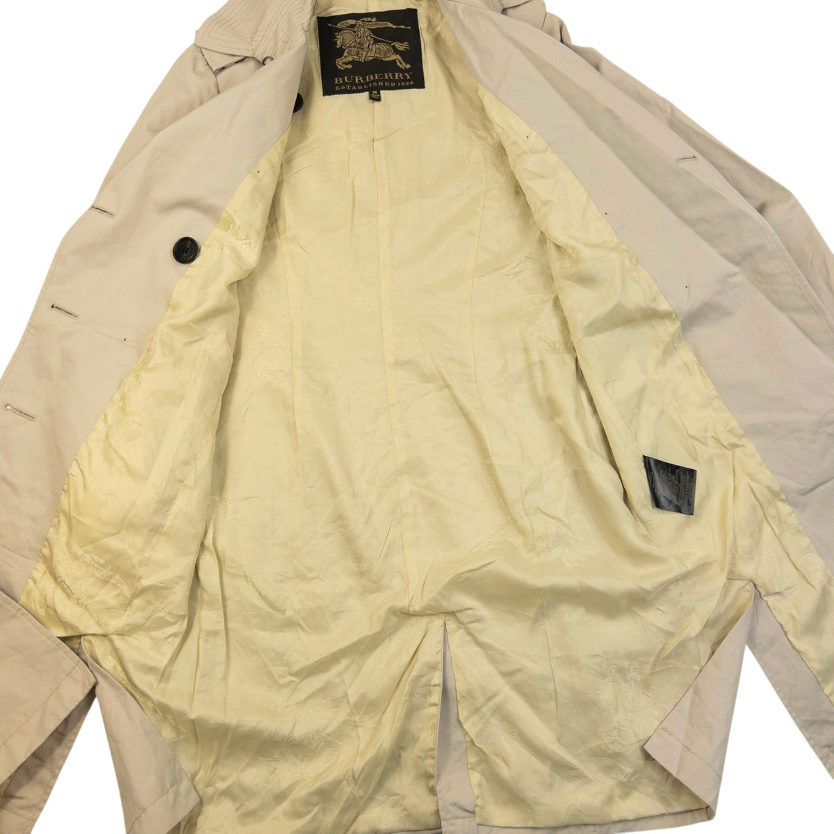 Vintage Burberry Trench Jacket Womens Size M | Medium, Cream