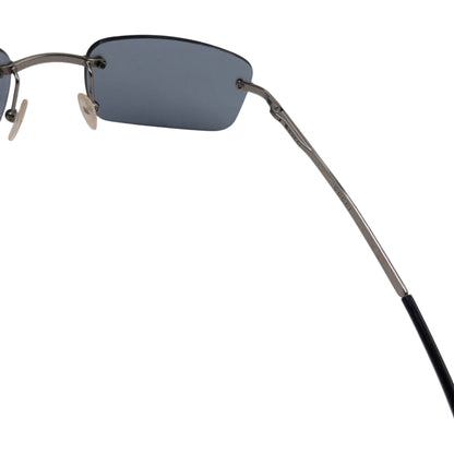 Vintage 1999 Gucci By Tom Ford Studded Rimless Sunglasses | O/S, Blue