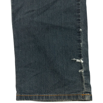 Vintage 2000s Embroidered Skull Pirate Japanese Denim Jeans Size W30 | W30, Multicoloured