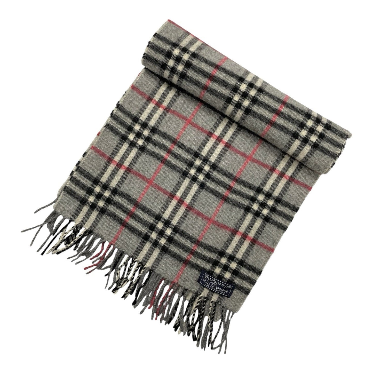 Burberry Nova Check Scarf 100% Cashmere | Burberry, Grey