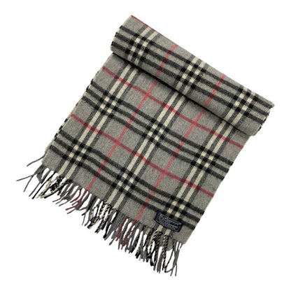 Burberry Nova Check Scarf 100% Cashmere | Burberry, Grey
